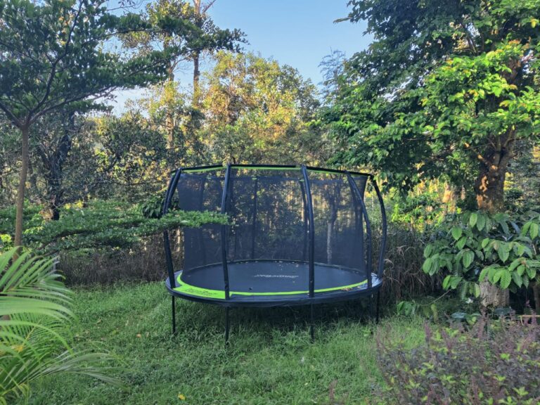 Trampoline at Valley view resort sakleshpur 768x576