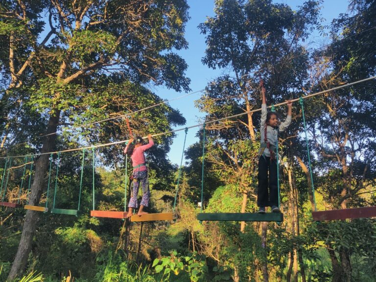 Rope course Golden resort sparrow sakleshpur 768x576